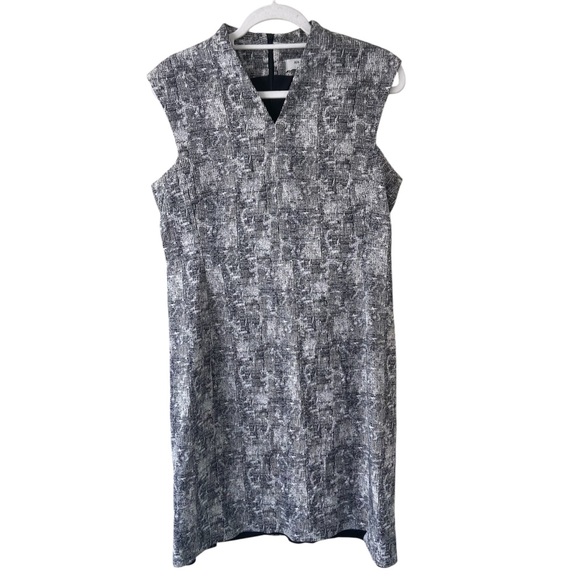 MM Lafleur Aditi Crackle Print Dress for work size 12 - Picture 2 of 7